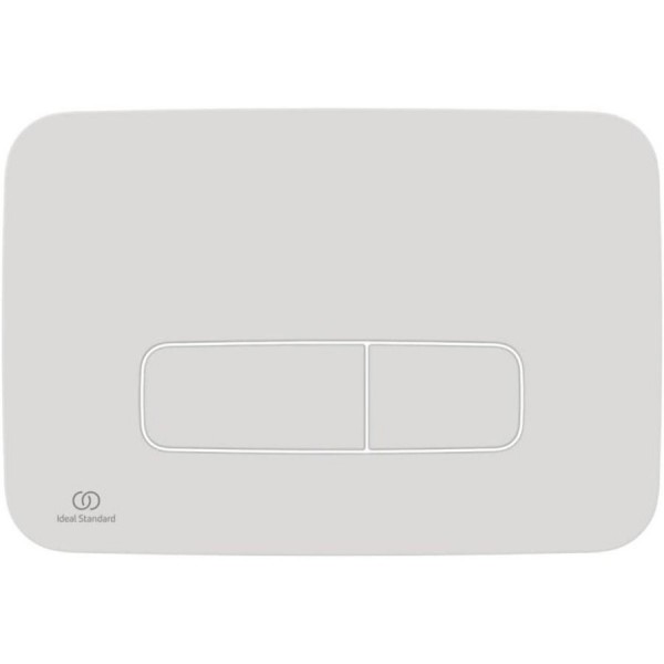 Flush wall plates for concealed cistern silk white dual flush valve material: ABS Mechanical with string, color: White surface: Matt Flush plates Flush wall plates for concealed cistern silk white dual flush valve material: ABS Mechanical with string, color: White surface: Matt Flush plates