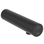 Wash basin tap Wall-mounted exposed material: Brass electronic, color: Black surface: Matt Wall-mouned exposed Wash basin tap Wall-mounted exposed material: Brass electronic, color: Black surface: Matt Wall-mouned exposed