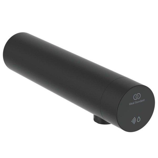 Wash basin tap Wall-mounted exposed material: Brass electronic, color: Black surface: Matt Wall-mouned exposed Wash basin tap Wall-mounted exposed material: Brass electronic, color: Black surface: Matt Wall-mouned exposed