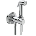Bidet system Mixing material: ABS pack, color: Chrome surface: Glossy Wall-mounted bidet hand shower systems
