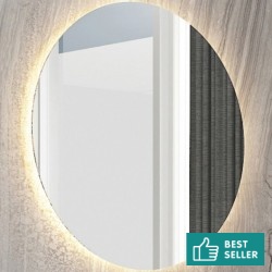 Mirror, shape: Round 60x60 material: Crystal, color: No color Mirrors