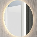 Καθρέπτης, σχήμα: Στρογγυλό 60x60 από κρύσταλλο με φωτισμό ζεστό & ψυχρό Led Καθρέπτες μπάνιου Καθρέπτης, σχήμα: Στρογγυλό 60x60 από κρύσταλλο με φωτισμό ζεστό & ψυχρό Led Καθρέπτες μπάνιου