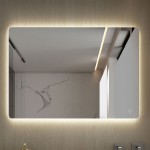Καθρέπτης, σχήμα: Ορθογώνιο 100x70 από κρύσταλλο με φωτισμό ζεστό & ψυχρό Led Καθρέπτες μπάνιου Καθρέπτης, σχήμα: Ορθογώνιο 100x70 από κρύσταλλο με φωτισμό ζεστό & ψυχρό Led Καθρέπτες μπάνιου
