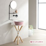 Furniture base without washbasin 52x52x76 material: Wood composite Pearl countertop, color: Beige Cabinets without wash basin