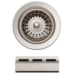 Βαλβίδα νεροχύτη & υπερχείλιση, χρωμέ από inox Βαλβίδες-σιφώνια