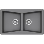 Sink Granite 86x50 free nested 2 cabinet croma, color: Grey Granite