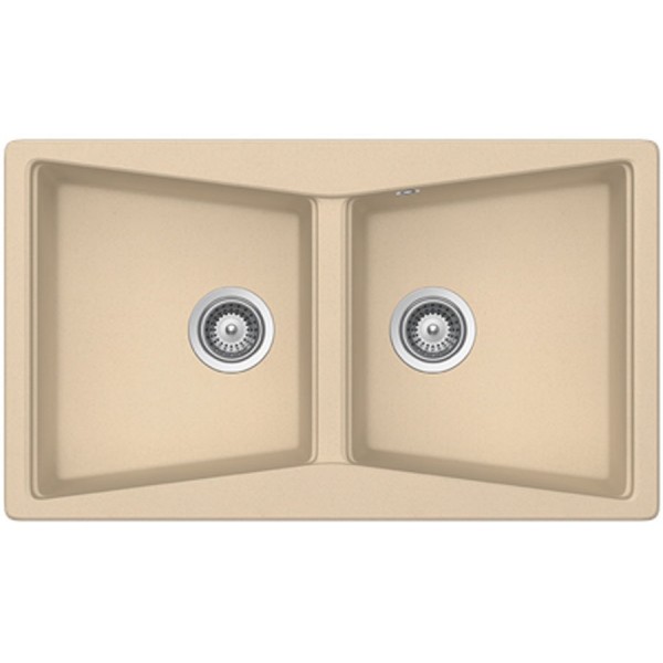 Sink Granite 86x50 free nested 2 cabinet moonstone, color: Beige Granite