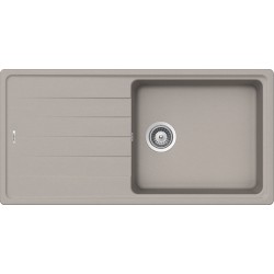 Sink Granite 100x50 left / right nested 1 bowl concrete, color: Beige Granite