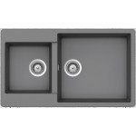 Sink Granite 86x50 free nested 1 ½ cabinet, color: Brown Granite