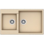 Sink Granite 86x50 free nested 1 ½ cabinet, color: Beige Granite
