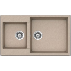 Sink Granite 86x50 free nested 1 ½ cabinet, color: Beige Granite