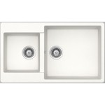 Νεροχύτης γρανιτένιος 86x50 με πάγκο αριστερά / με πάγκο δεξιά ένθετος 1 ½ γούρνα superwhite, αντιστρεφόμενος, χρώμα: Λευκό Γρανιτένιοι Νεροχύτης γρανιτένιος 86x50 με πάγκο αριστερά / με πάγκο δεξιά ένθετος 1 ½ γούρνα superwhite, αντιστρεφόμενος, χρώμα: Λευκό Γρανιτένιοι