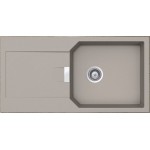 Sink Granite 100x51 left / right nested 1 bowl, color: Beige Granite