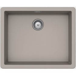 Νεροχύτης γρανιτένιος 50x40 χωρίς πάγκο υποκαθήμενος, 1 γούρνα (55,6x45,6cm) concrete Beton, χρώμα: Μπεζ Γρανιτένιοι