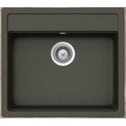 Sink Granite 57x51 free nested 1 bowl asphalt, color: Brown Granite