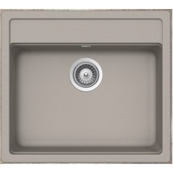 Sink Granite 57x51 free nested 1 bowl concrete beton, color: Beige Granite