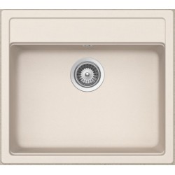 Νεροχύτης γρανιτένιος 57x51 χωρίς πάγκο ένθετος 1 γούρνα everest, χρώμα: Μπεζ Γρανιτένιοι