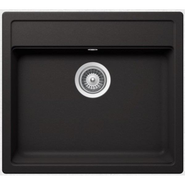 Sink Granite 57x51 free nested 1 bowl nero, color: Black Granite