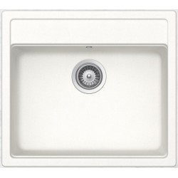 Sink Granite 57x51 free nested 1 bowl superwhite, color: White Granite