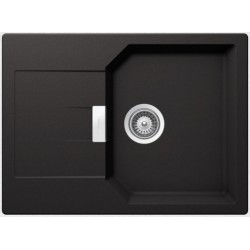 Sink Granite 69x51 left / right nested 1 bowl, color: Black Granite