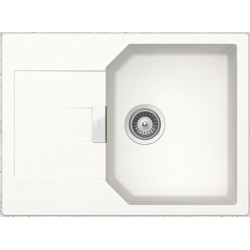 Sink Granite 69x51 left / right nested 1 bowl, color: White Granite