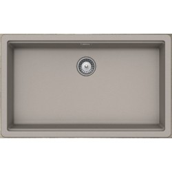 Νεροχύτης γρανιτένιος 75x45,6 χωρίς πάγκο υποκαθήμενος, 1 γούρνα (80x50cm) concrete Beton, χρώμα: Μπεζ Γρανιτένιοι