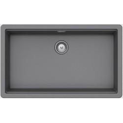 Sink Granite 75x45,6 free Undermount 1 bowl croma, color: Grey Granite