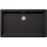 Sink Granite 75x45,6 free Undermount 1 bowl nero, color: Black Granite