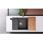 Sink Granite 78x50 left / right nested 1 bowl, color: Dark Grey Granite Sink Granite 78x50 left / right nested 1 bowl, color: Dark Grey Granite