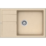 Sink Granite 78x50 left / right nested 1 bowl, color: Beige Granite