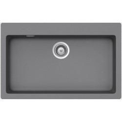 Νεροχύτης γρανιτένιος 79x50 χωρίς πάγκο ένθετος 1 γούρνα croma, χρώμα: Μπεζ Γρανιτένιοι