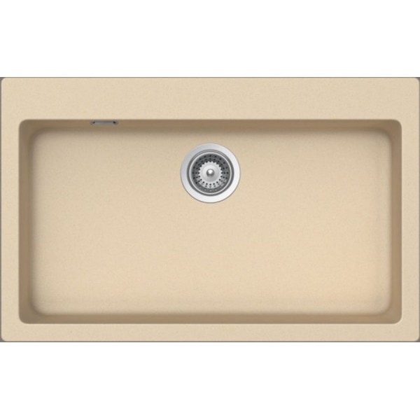 Sink Granite 79x50 free nested 1 bowl moonstone, color: Beige Granite