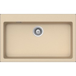 Sink Granite 79x50 free nested 1 bowl moonstone, color: Beige Granite