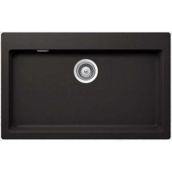 Sink Granite 79x50 free nested 1 bowl nero, color: Black Granite