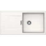 Sink Granite 100x51 left / right nested 1 bowl, color: White Granite