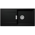 Sink Granite 100x51 left / right nested 1 bowl, color: Black Granite