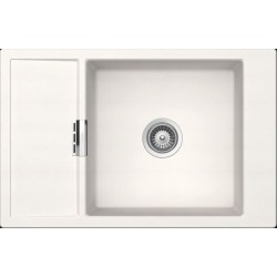 Sink Granite 78x51 left / right nested 1 bowl, color: White Granite
