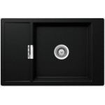 Sink Granite 78x51 left / right nested 1 bowl puro, color: Black Granite Sink Granite 78x51 left / right nested 1 bowl puro, color: Black Granite