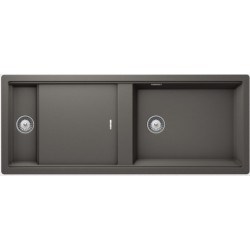 Sink Granite 114x41 center nested 1 ½ cabinet, color: Grey Granite