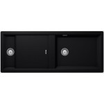 Sink Granite 114x41 center nested 1 ½ cabinet, color: Black Granite Sink Granite 114x41 center nested 1 ½ cabinet, color: Black Granite