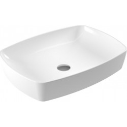 Νιπτήρας ελευθέρας τοποθέτησης 60x44x11,2 από πορσελάνη χωρίς οπή  χωρίς υπερχείλιση, χρώμα: Λευκό επιφάνεια: Ματ Ελευθέρας τοποθέτησης