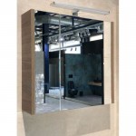 Έπιπλο μπάνιου κομπλέ με νιπτήρα, 60x47x62 από ξύλο συνθετικό επίτοιχου τύπου brown, χρώμα: Ξύλο Καρυδιά Έπιπλα μπάνιου κομπλέ