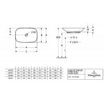 Washbasin Free standing 62x42x12 material: Porcelain With overflow Without hole, color: Black surface: Matt Free standing