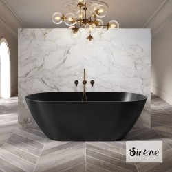 Bathtub Free standing/ Built-in 165x85 material: Marble surface: Matt, color: Black no grab bars Free standing/ Built-in