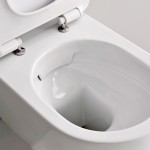 Wall-mounted toilet & toilet seat soft closing, style: Sandwich hidden fixation Rimless Slim 50,5x36 surface: Matt, color: White Wall-mounted Wall-mounted toilet & toilet seat soft closing, style: Sandwich hidden fixation Rimless Slim 50,5x36 surface: Matt, color: White Wall-mounted