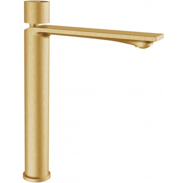 Wash basin tap Deck-mounted for free-standing washbasin material: Brass mixer With push-open waste set brushed gold, color: Gold surface: Brushed Deck-mounted Wash basin tap Deck-mounted for free-standing washbasin material: Brass mixer With push-open waste set brushed gold, color: Gold surface: Brushed Deck-mounted