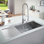 Νεροχύτης ανοξείδωτος 116x52 από inox επιφάνεια: Λεία ματ με πάγκο αριστερά ένθετος 1 γούρνα stainless steel, χρώμα: Χρωμέ Ανοξείδωτοι