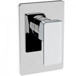 Shower tap Wall-mounted concealed - complete set 1 way material: Brass mixer With plate without hand shower, hose and holder, color: Chrome surface: Glossy Wall-mounted - external part Shower tap Wall-mounted concealed - complete set 1 way material: Brass mixer With plate without hand shower, hose and holder, color: Chrome surface: Glossy Wall-mounted - external part