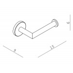 Χαρτοθήκη ανοιχτή από ορείχαλκο, χρώμα: Μαύρο επιφάνεια: Ματ Χαρτοθήκες