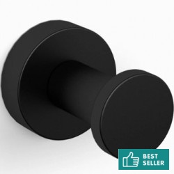 Άγκιστρο από ορείχαλκο μονό, χρώμα: Μαύρο επιφάνεια: Ματ Άγκιστρα